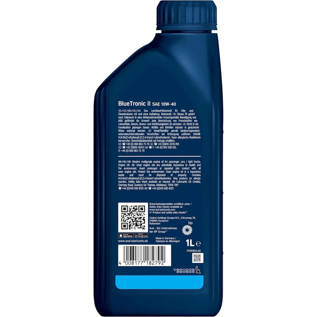 Aral BlueTronic II SAE 10W-40 Motoröl 1 Liter