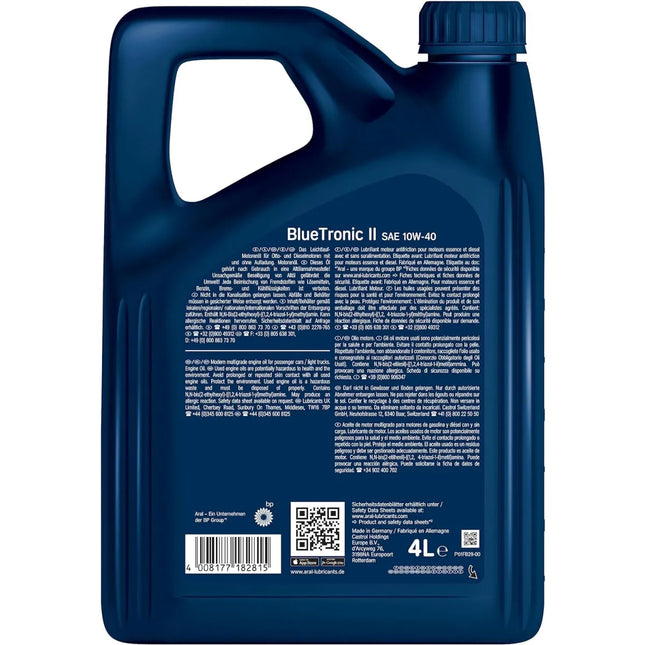 Aral BlueTronic II SAE 10W-40 Motoröl 4 Liter