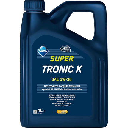 Aral SuperTronic K 5W-30 Motoröl 4 Liter