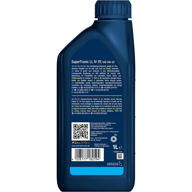 Aral SuperTronic LL IV FE 0W-20 Motoröl 1 Liter