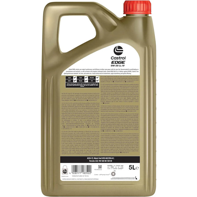 Castrol EDGE 0W-20 Longlife IV Motoröl 5 Liter
