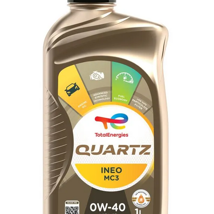 Total Energies QUARTZ INEO MC3 0W-40 Motoröl 1 Liter